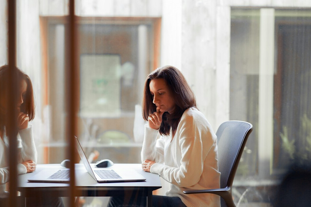 woman executive in meeting room